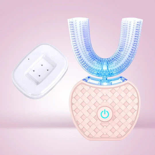 Electric Toothbrush U-Shaped Ultrasonic Blue Light