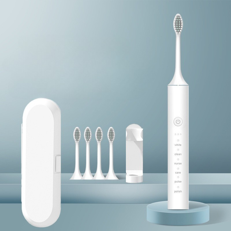Electric Toothbrush USB Rechargeable & Interchangeable Brush Heads