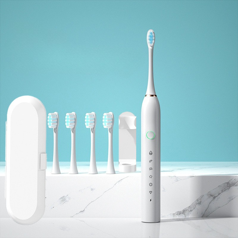 Electric Toothbrush USB Rechargeable & Interchangeable Brush Heads