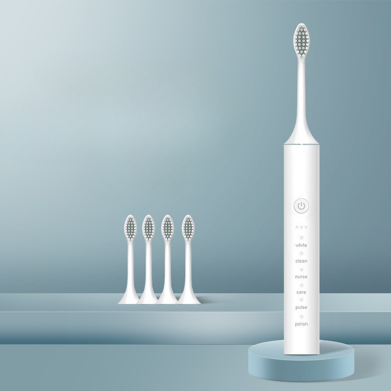 Electric Toothbrush USB Rechargeable & Interchangeable Brush Heads
