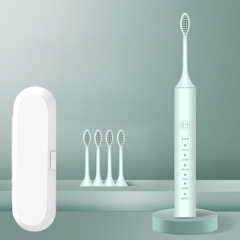Electric Toothbrush USB Rechargeable & Interchangeable Brush Heads