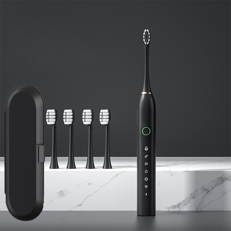 Electric Toothbrush USB Rechargeable & Interchangeable Brush Heads