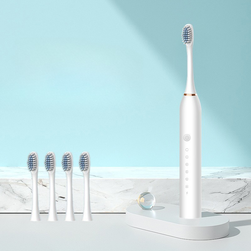 Electric Toothbrush USB Rechargeable & Interchangeable Brush Heads