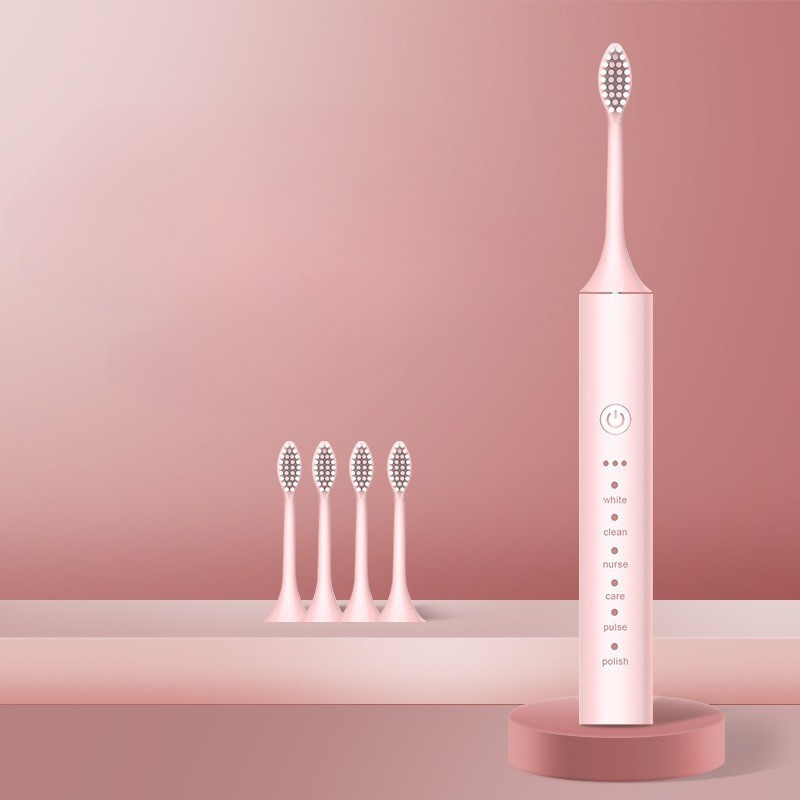 Electric Toothbrush USB Rechargeable & Interchangeable Brush Heads