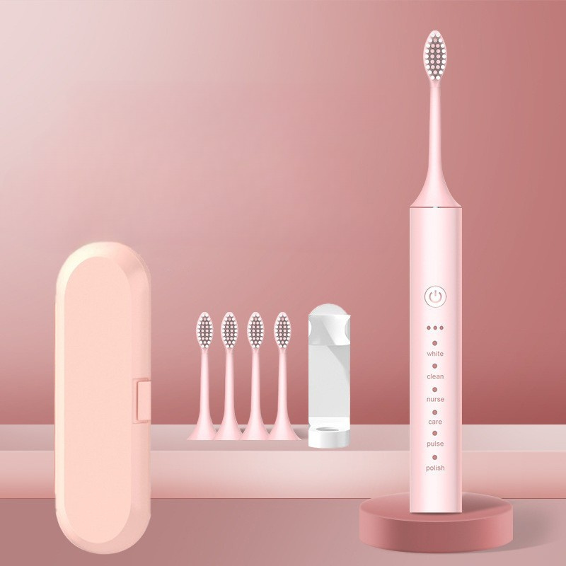 Electric Toothbrush USB Rechargeable & Interchangeable Brush Heads