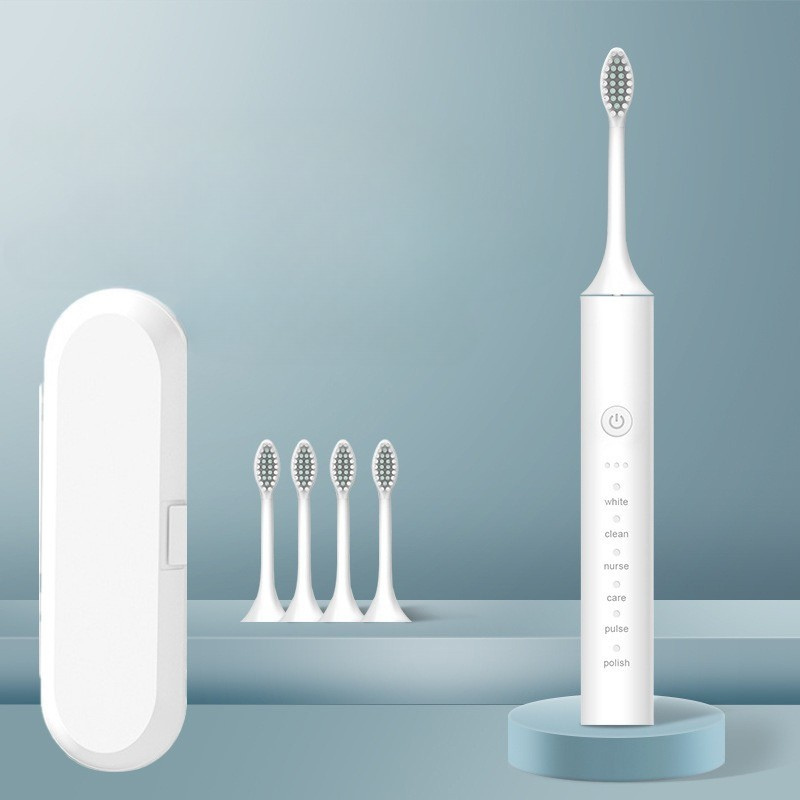 Electric Toothbrush USB Rechargeable & Interchangeable Brush Heads