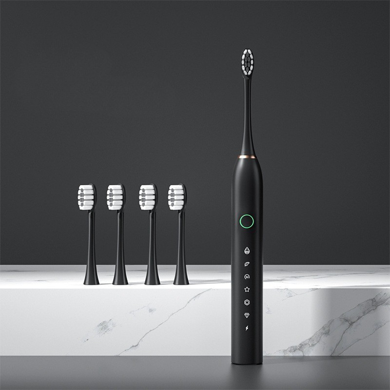 Electric Toothbrush USB Rechargeable & Interchangeable Brush Heads