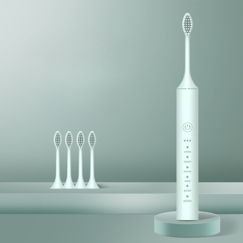 Electric Toothbrush USB Rechargeable & Interchangeable Brush Heads