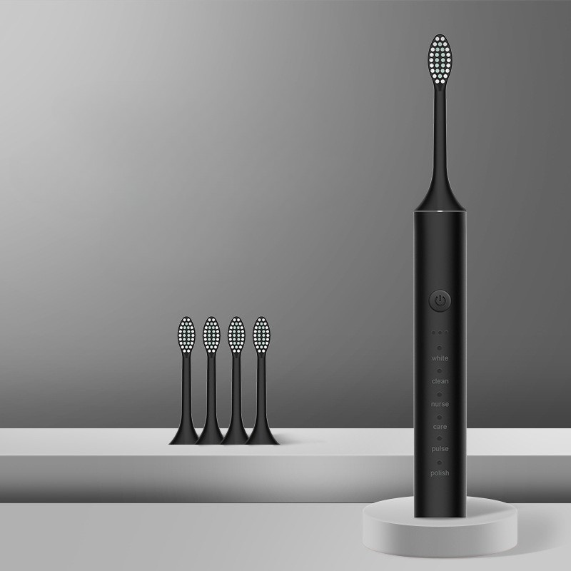 Electric Toothbrush USB Rechargeable & Interchangeable Brush Heads