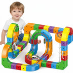 Electric Train Set USB Rechargeable Magnetic Snap-Together Track