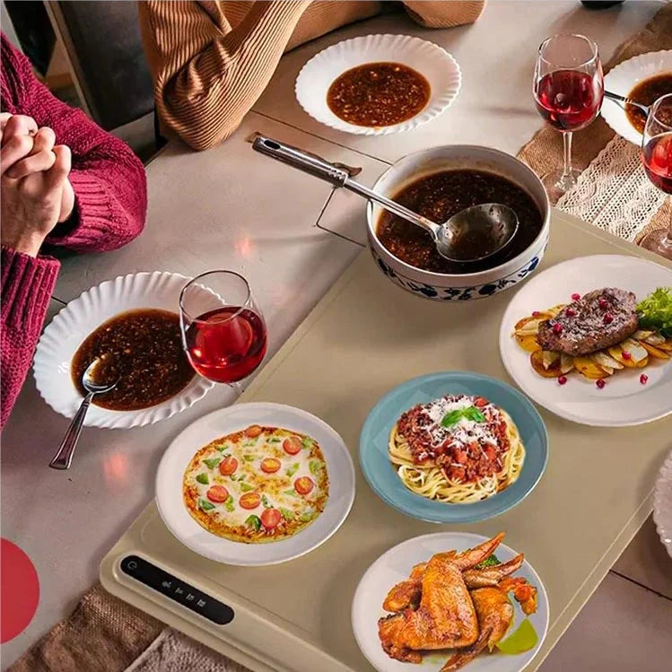 Electric Warming Tray Silicone 17 Heat Levels Child Lock