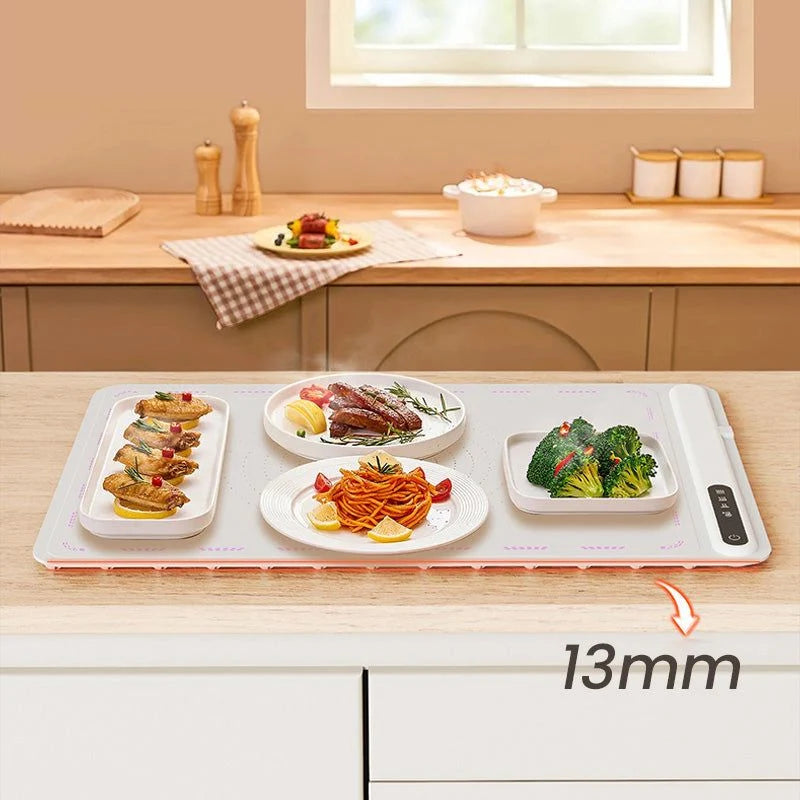 Electric Warming Tray Silicone 17 Heat Levels Child Lock