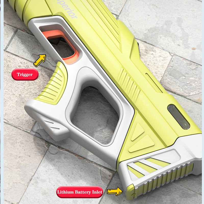 Electric Water Gun Rechargeable Long-Range Waterproof Battery