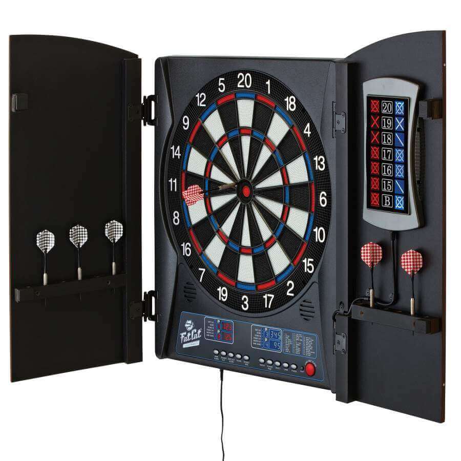 Electronic Dartboard 13.5 Inch Built-In Cabinet & Soft Tip Darts
