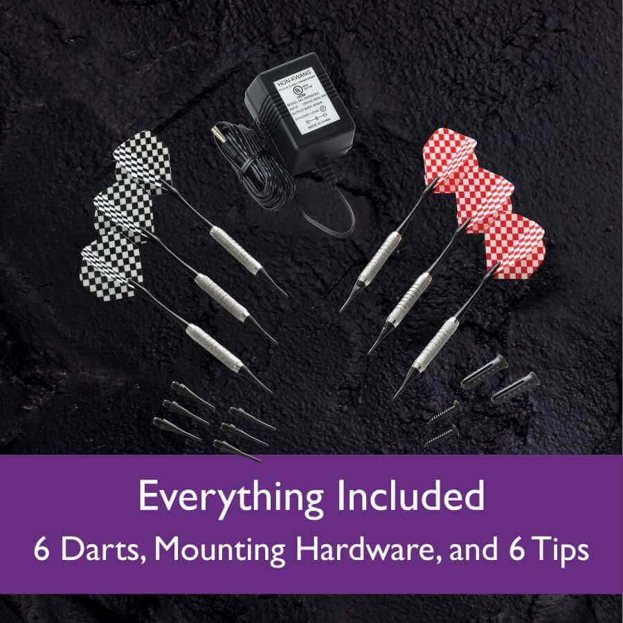 Electronic Dartboard Compact 13 Inch Automatic Scoring & Storage