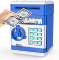 Electronic Piggy Bank Auto Bill Intake Dual Lock Bilingual Audio