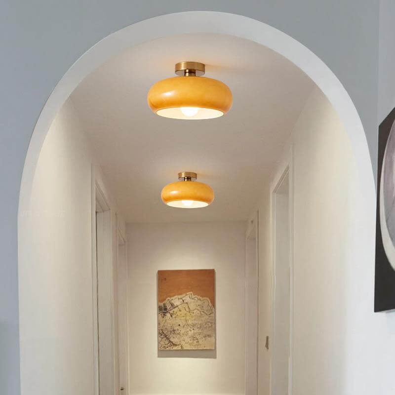 Electroplated Copper Glass Ceiling Light (Flush Or Pendant)