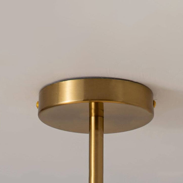 Electroplated Copper Glass Ceiling Light (Flush Or Pendant)