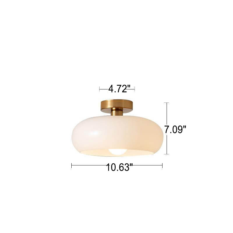Electroplated Copper Glass Ceiling Light (Flush Or Pendant)