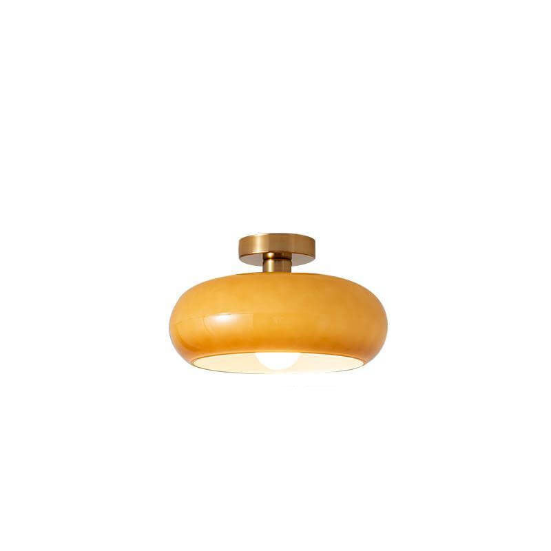 Electroplated Copper Glass Ceiling Light (Flush Or Pendant)