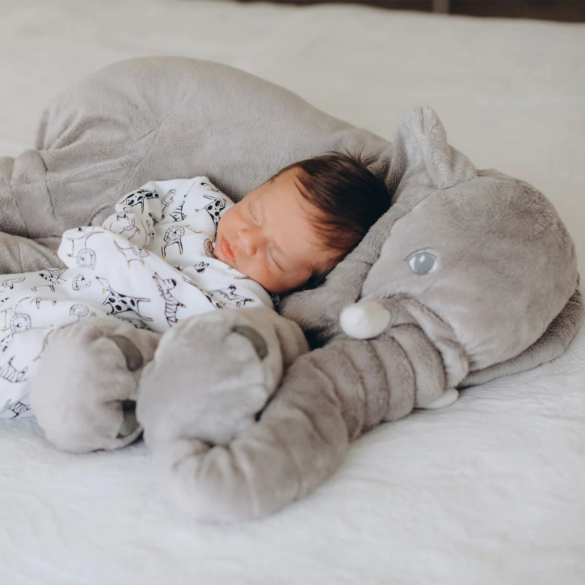 Elephant Cushion Ultra-Soft Plush & Machine Washable