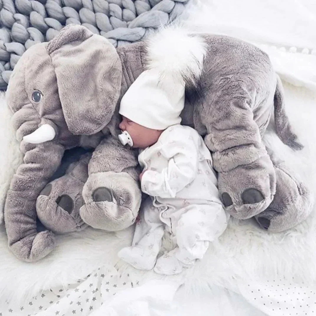 Elephant Pillow Large Plush Nursery-Friendly