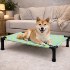 Elevated Dog Bed Breathable Mesh Chew-Proof Steel Frame