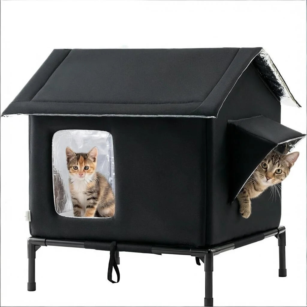 Elevated Pet Bed Stainless Steel Frame Quick-Drying Fabric