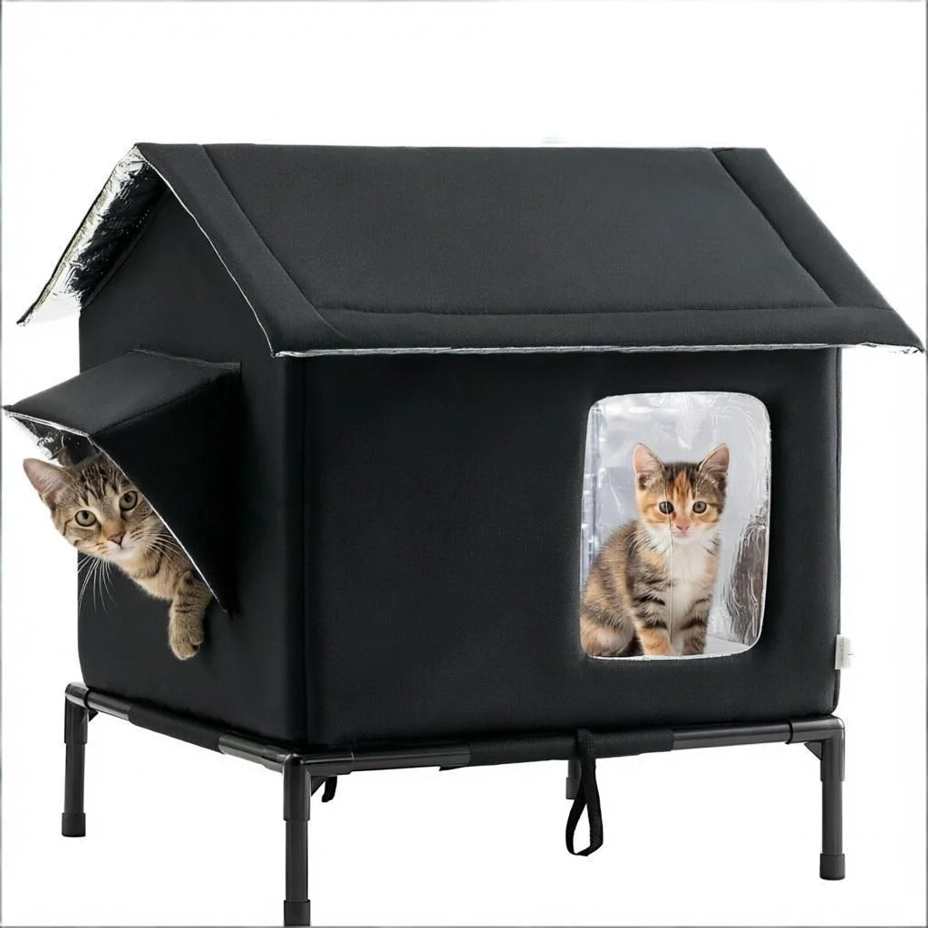 Elevated Pet Bed Stainless Steel Frame Quick-Drying Fabric