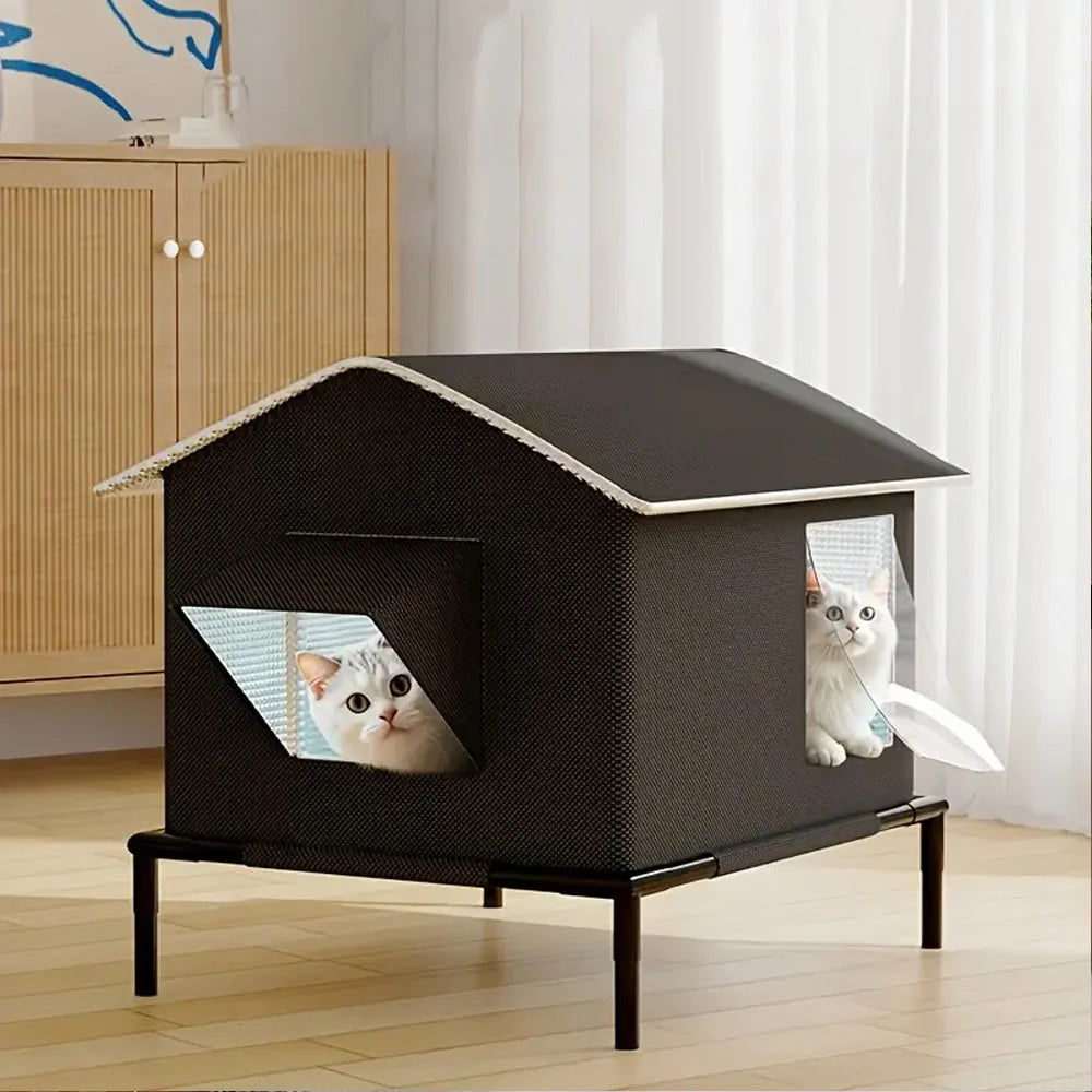 Elevated Pet Bed Stainless Steel Frame Quick-Drying Fabric