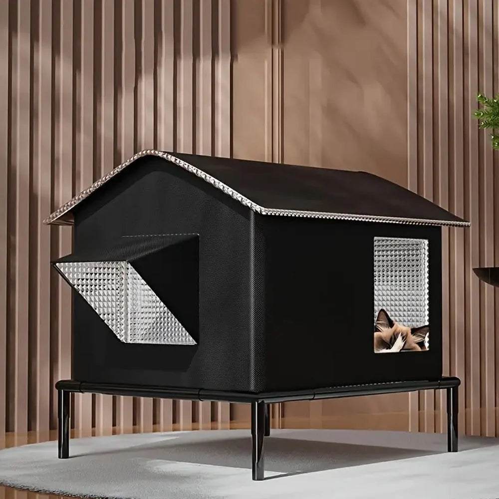 Elevated Pet Bed Stainless Steel Frame Quick-Drying Fabric