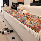 Embossed Boho Microfiber Non-Slip Sofa Cover