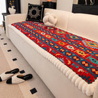 Embossed Boho Microfiber Non-Slip Sofa Cover