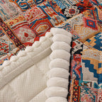 Embossed Boho Microfiber Non-Slip Sofa Cover