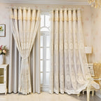 Embroidered Sheer Lace Curtain (Grommet Top)