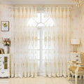 Embroidered Sheer Lace Curtain (Grommet Top)