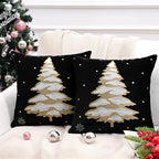 Embroidered Velvet Machine-Washable Cushion Cover (18×18 in)