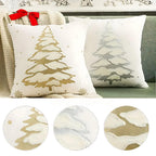 Embroidered Velvet Machine-Washable Cushion Cover (18×18 in)