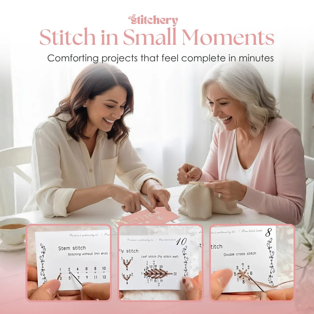 Embroidery Book Compact & Portable Over 50 Stitch Techniques