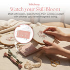 Embroidery Book Compact & Portable Over 50 Stitch Techniques