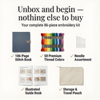 Embroidery Kit 106 Stitch Patterns & 86-Piece Toolkit