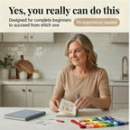 Embroidery Starter Kit 106 Stitches & Removable Linen Pages