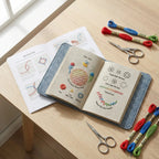 Embroidery Starter Kit 106 Stitches & Removable Linen Pages