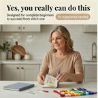 Embroidery Stitch Book Kit 106 Stitches Removable Linen Pages