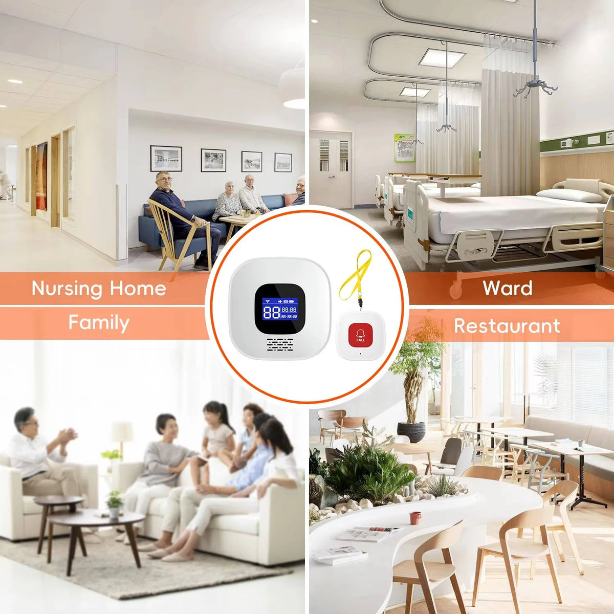 Emergency Button Wearable Waterproof Loud Alarm