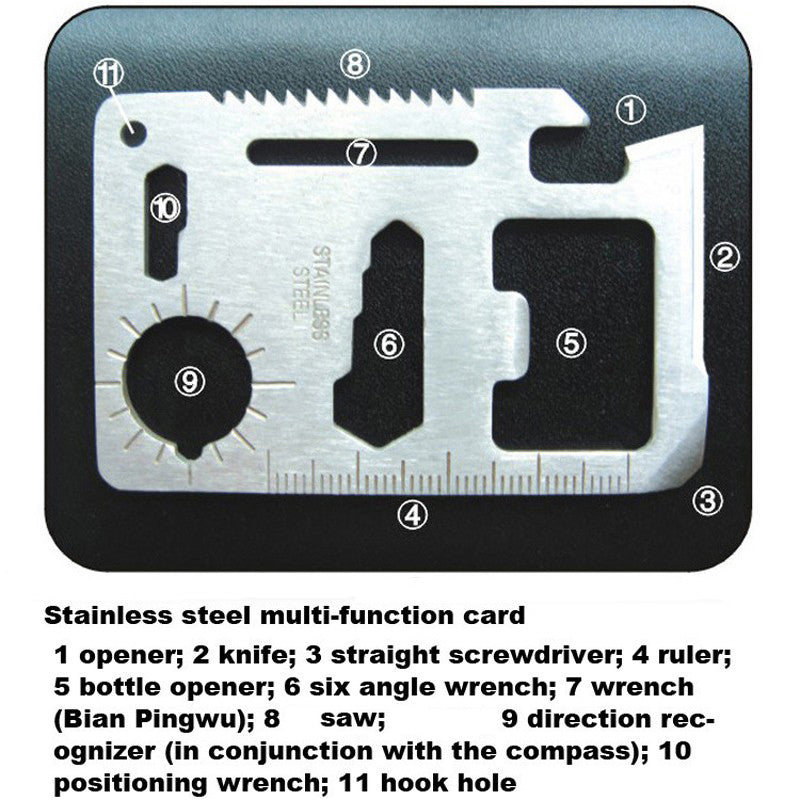 Emergency Kit Compact Metal Case Set of 8