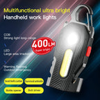 Emergency Light 400 Lumens USB-C Rechargeable Keychain & Survival Tool