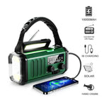 Emergency Radio 10,000mAh Power Bank Solar & Hand Crank