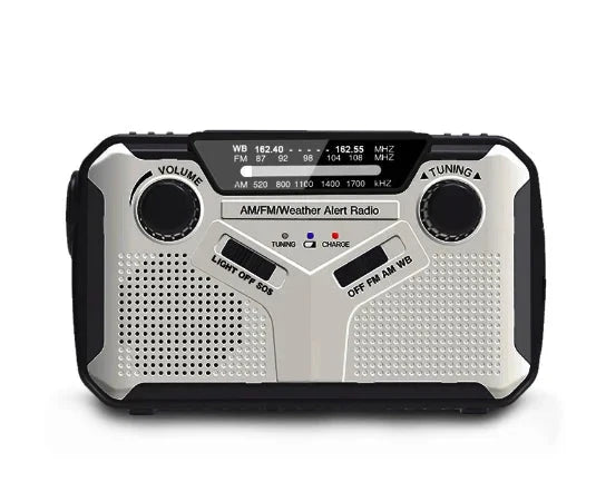 Emergency Radio AM/FM Solar & Hand-Crank Power Bank