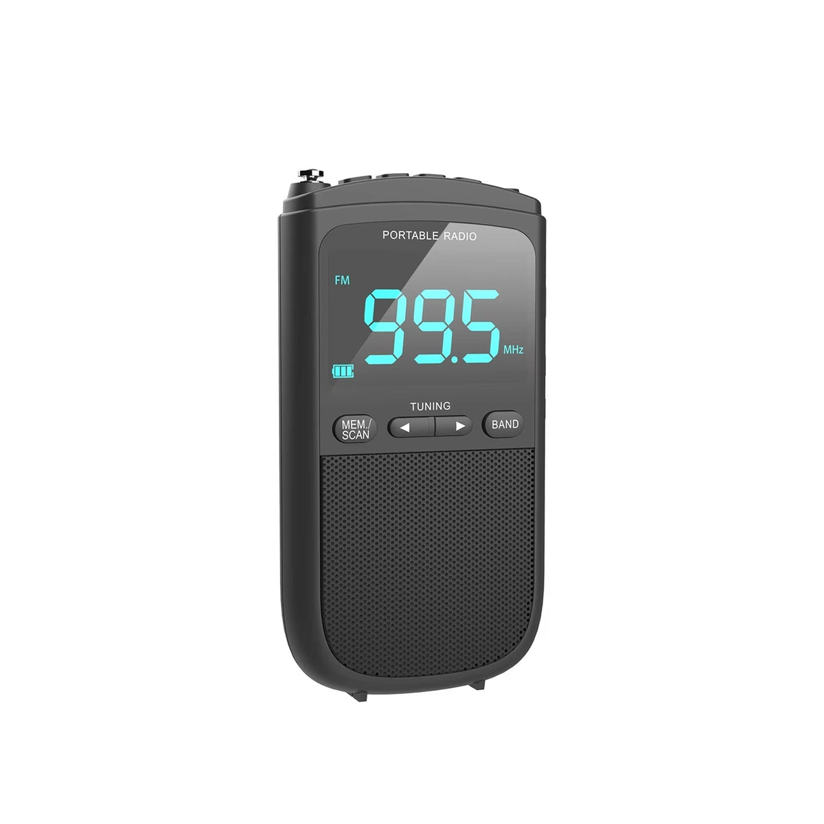 Emergency Radio AM/FM & Weather Alerts 10+ Hour Battery